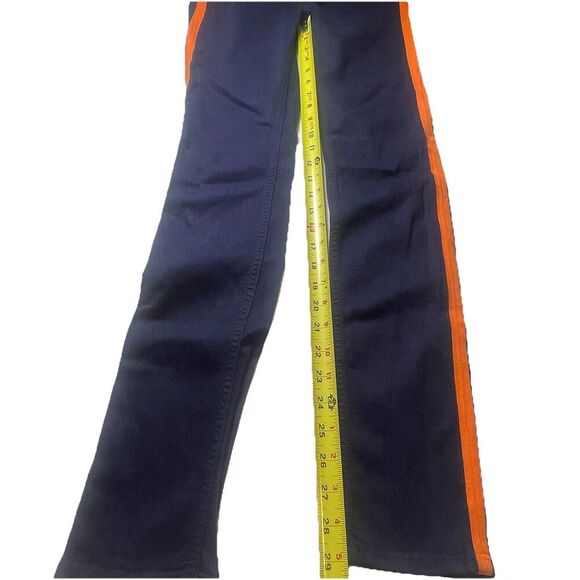 Rag & Bone JEAN The Skinny Jeans Sz 25 Navy Blue Neon Orange Side Stripe Stretch - Picture 6 of 10